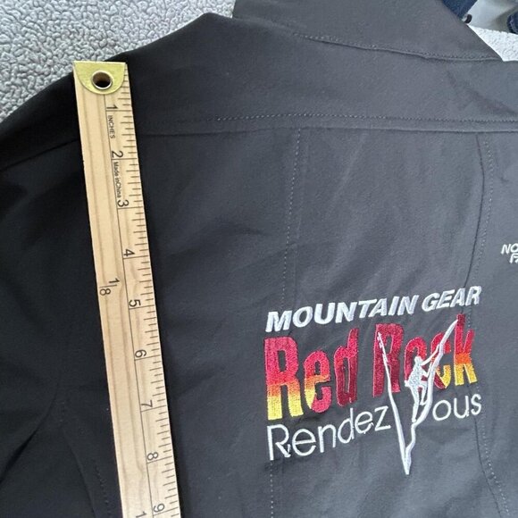 North Face Jacket Womens Medium Black Softshell Red Rock Climbing Mountain Gear - Picture 13 of 14